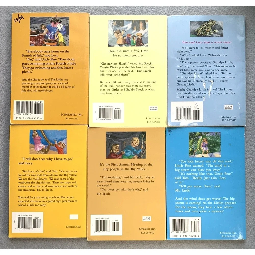 The Littles by John Peterson Scholastic Lot of 6 Books